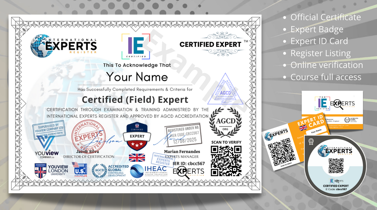 Experts Register Example International Experts Register